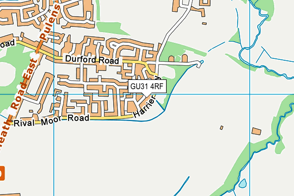 GU31 4RF map - OS VectorMap District (Ordnance Survey)