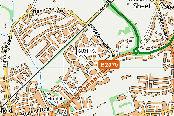 GU31 4SJ map - OS VectorMap District (Ordnance Survey)