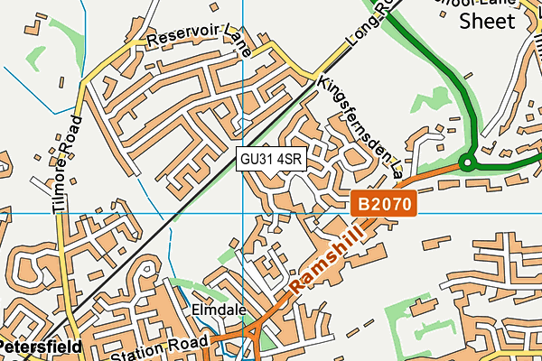 GU31 4SR map - OS VectorMap District (Ordnance Survey)