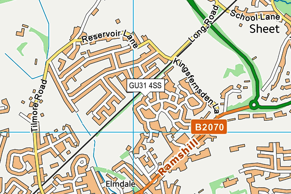 GU31 4SS map - OS VectorMap District (Ordnance Survey)