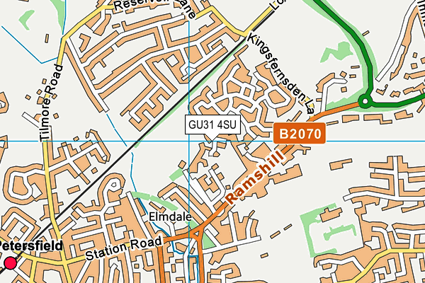 GU31 4SU map - OS VectorMap District (Ordnance Survey)