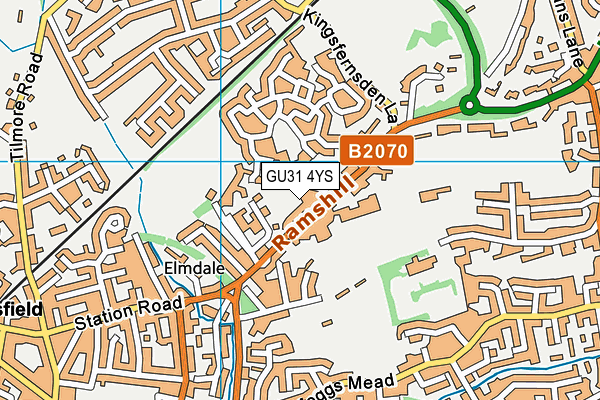 GU31 4YS map - OS VectorMap District (Ordnance Survey)