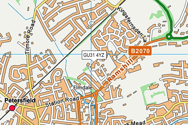 GU31 4YZ map - OS VectorMap District (Ordnance Survey)