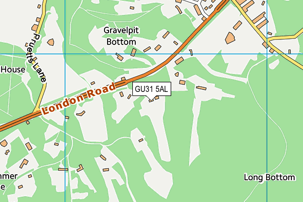 GU31 5AL map - OS VectorMap District (Ordnance Survey)