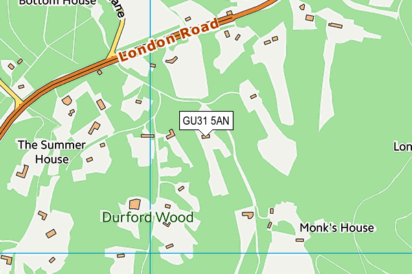 GU31 5AN map - OS VectorMap District (Ordnance Survey)