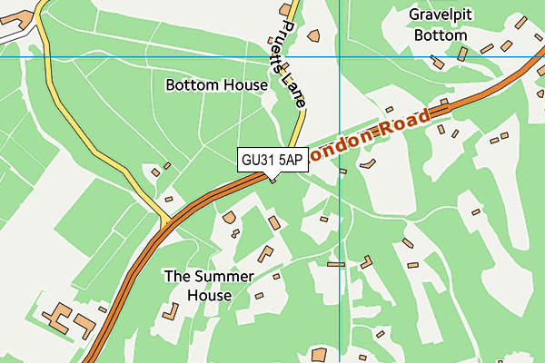 GU31 5AP map - OS VectorMap District (Ordnance Survey)