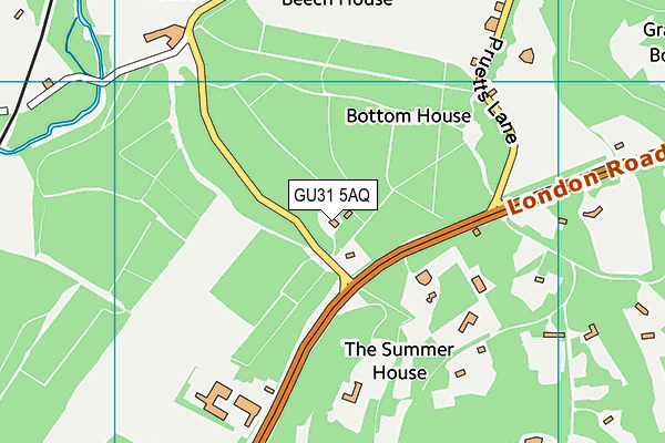 GU31 5AQ map - OS VectorMap District (Ordnance Survey)