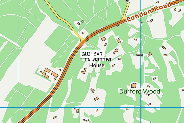 GU31 5AR map - OS VectorMap District (Ordnance Survey)