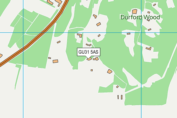 GU31 5AS map - OS VectorMap District (Ordnance Survey)