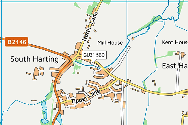 GU31 5BD map - OS VectorMap District (Ordnance Survey)