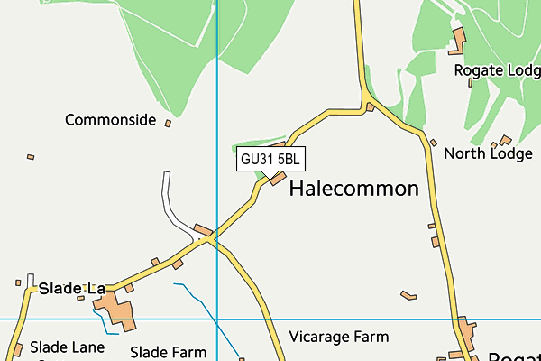 GU31 5BL map - OS VectorMap District (Ordnance Survey)