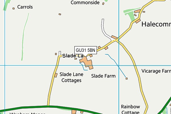 GU31 5BN map - OS VectorMap District (Ordnance Survey)