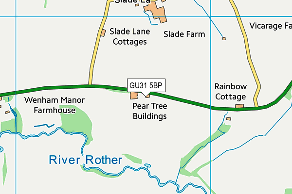 GU31 5BP map - OS VectorMap District (Ordnance Survey)