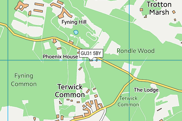 GU31 5BY map - OS VectorMap District (Ordnance Survey)