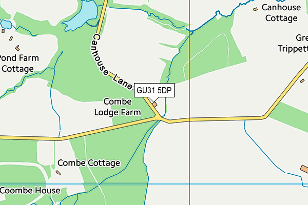 GU31 5DP map - OS VectorMap District (Ordnance Survey)