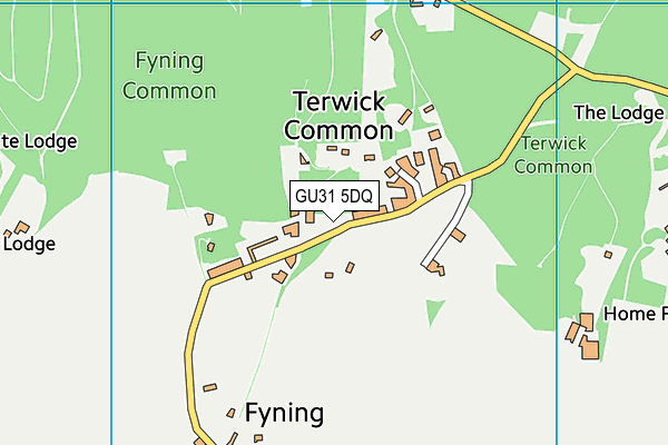 GU31 5DQ map - OS VectorMap District (Ordnance Survey)