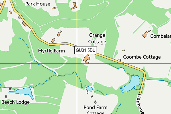 GU31 5DU map - OS VectorMap District (Ordnance Survey)