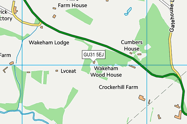 GU31 5EJ map - OS VectorMap District (Ordnance Survey)