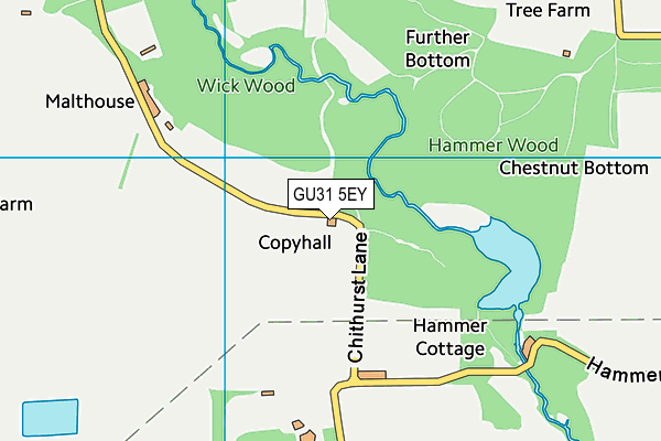 GU31 5EY map - OS VectorMap District (Ordnance Survey)