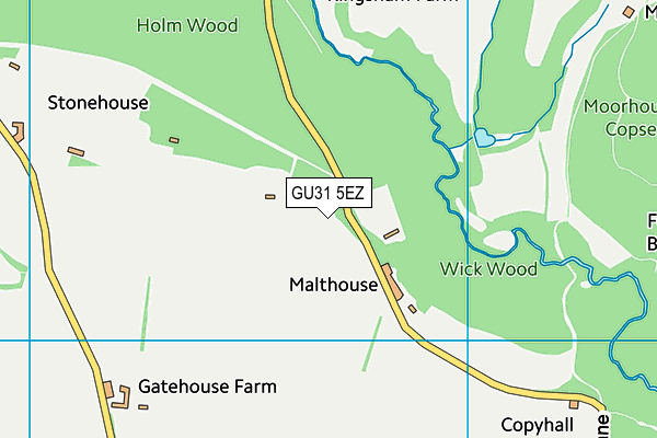 GU31 5EZ map - OS VectorMap District (Ordnance Survey)