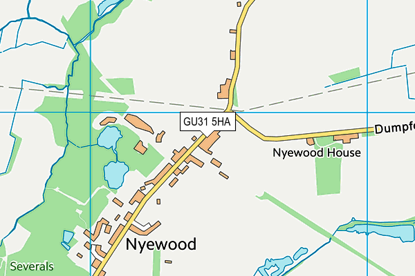 GU31 5HA map - OS VectorMap District (Ordnance Survey)