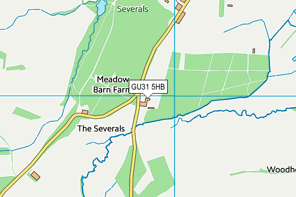 GU31 5HB map - OS VectorMap District (Ordnance Survey)