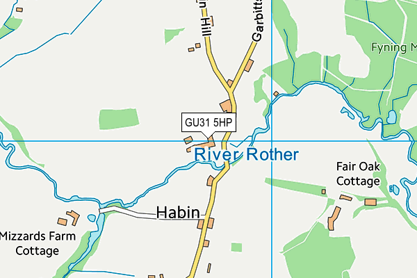 GU31 5HP map - OS VectorMap District (Ordnance Survey)