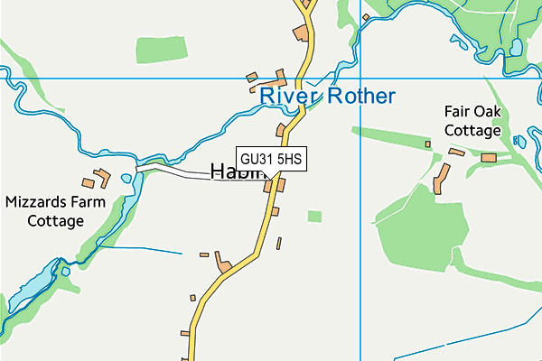 GU31 5HS map - OS VectorMap District (Ordnance Survey)