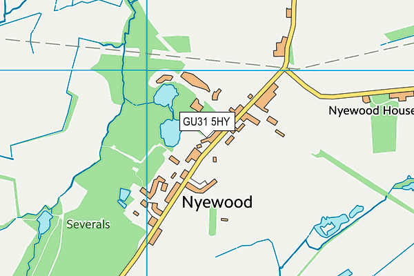 GU31 5HY map - OS VectorMap District (Ordnance Survey)