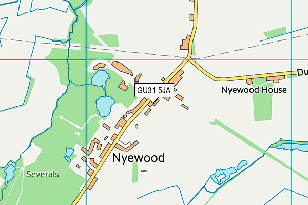 GU31 5JA map - OS VectorMap District (Ordnance Survey)