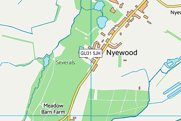 GU31 5JH map - OS VectorMap District (Ordnance Survey)