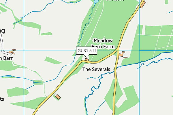 GU31 5JJ map - OS VectorMap District (Ordnance Survey)