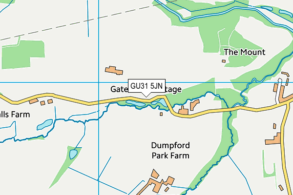 GU31 5JN map - OS VectorMap District (Ordnance Survey)