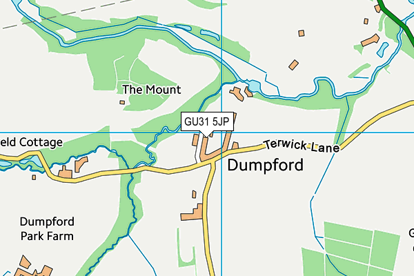 GU31 5JP map - OS VectorMap District (Ordnance Survey)