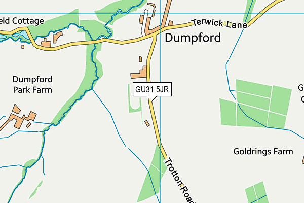 GU31 5JR map - OS VectorMap District (Ordnance Survey)