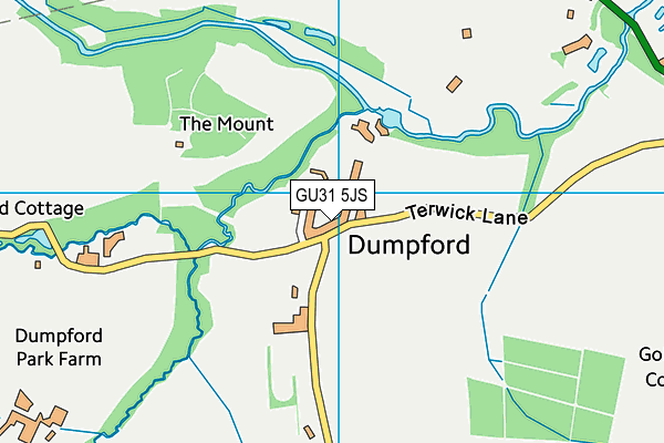 GU31 5JS map - OS VectorMap District (Ordnance Survey)