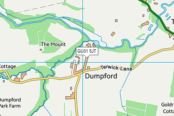 GU31 5JT map - OS VectorMap District (Ordnance Survey)