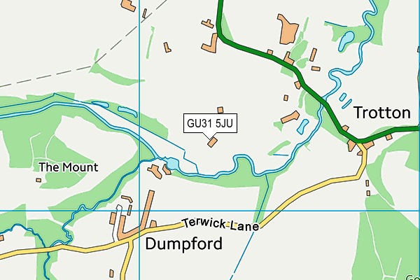 GU31 5JU map - OS VectorMap District (Ordnance Survey)