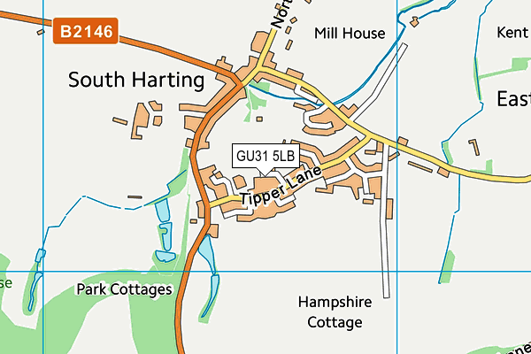 GU31 5LB map - OS VectorMap District (Ordnance Survey)