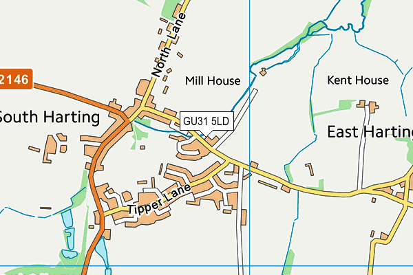 GU31 5LD map - OS VectorMap District (Ordnance Survey)