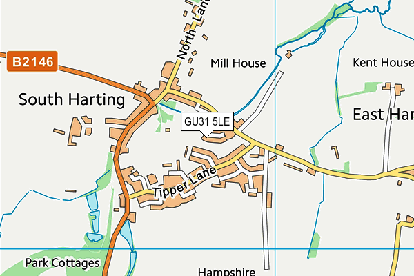 GU31 5LE map - OS VectorMap District (Ordnance Survey)