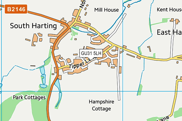 GU31 5LH map - OS VectorMap District (Ordnance Survey)