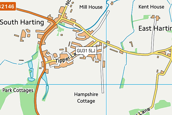 GU31 5LJ map - OS VectorMap District (Ordnance Survey)