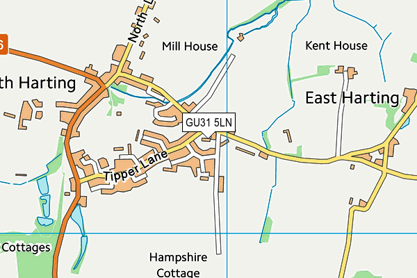 GU31 5LN map - OS VectorMap District (Ordnance Survey)