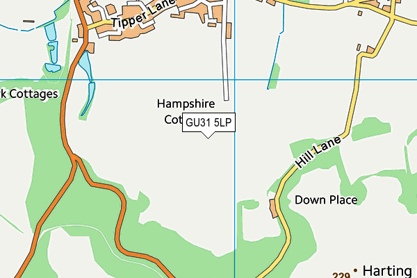 GU31 5LP map - OS VectorMap District (Ordnance Survey)