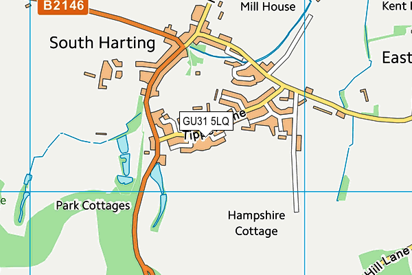 GU31 5LQ map - OS VectorMap District (Ordnance Survey)