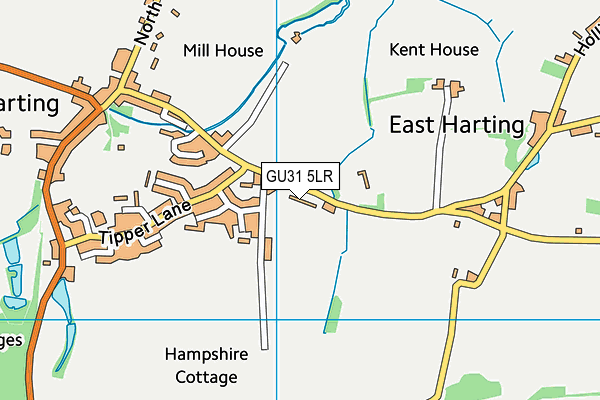 GU31 5LR map - OS VectorMap District (Ordnance Survey)