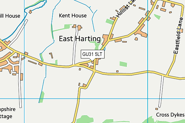 GU31 5LT map - OS VectorMap District (Ordnance Survey)