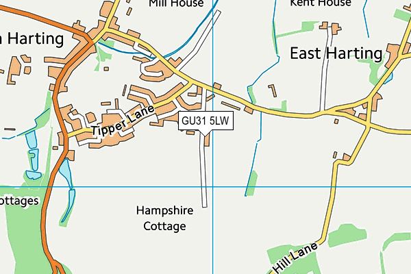 GU31 5LW map - OS VectorMap District (Ordnance Survey)