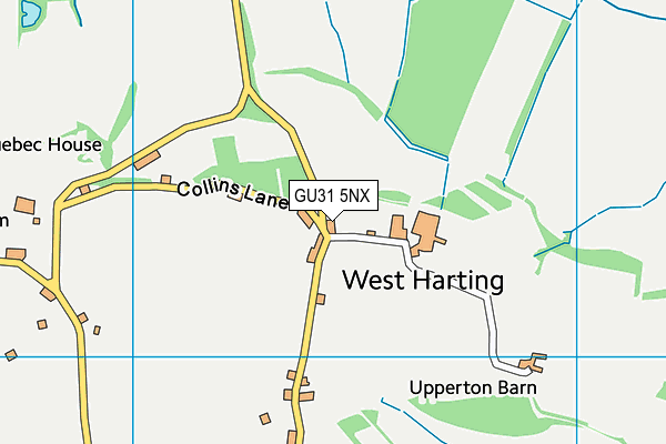 GU31 5NX map - OS VectorMap District (Ordnance Survey)